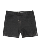Deux par Deux Basic Black Jegging Shorts