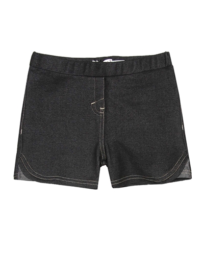 Deux par Deux Basic Black Jegging Shorts