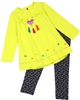 Deux par Deux Yellow Tunic and Leggings Set Owl You Need is Love