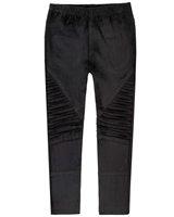 DEUX PAR DEUX Girls' Faux Suede Treggings Black and White, Sizes 4-12