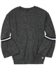 Deux par Deux Top with Bell Sleeves Black and White