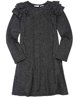 DEUX PAR DEUX Girls' Sparkling Dress in Silver Night Queen, Sizes 4-12