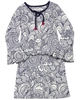 Deux par Deux Printed Jersey Dress Mandala Therapy Navy