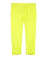 Deux par Deux Capri Leggings in Yellow Flower Fields