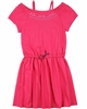 Deux par Deux Solid Jersey Dress Gather Thistles, Expect Prickles