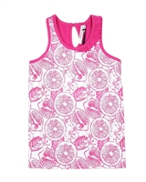 Deux par Deux Printed Tank Top Zest of Lemon