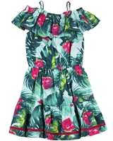 Deux par Deux Dress with Shoulder Valance The Cockatoo Edit