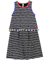 Deux par Deux Printed Dress with Tassels The Artist!