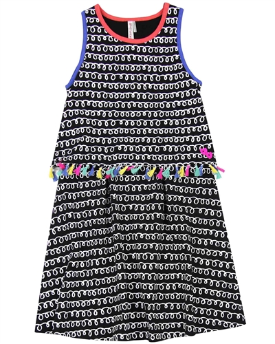 Deux par Deux Printed Dress with Tassels The Artist!