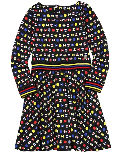 Deux par Deux Printed Jersey Pompom Girls