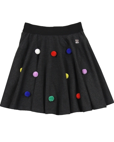 Deux par Deux Herringbone Skirt Pompom Girls