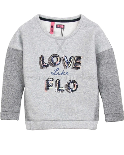 Dress Like Flo Sweatshirt with Sequin Appique