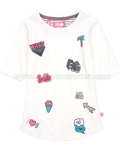 Dress Like Flo Top with Printed Badges