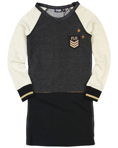 Dress Like Flo Colour-block Sweatshirt Dress