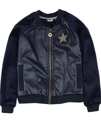 Dress Like Flo Pleather Bomber Jacket