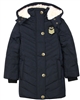Dress Like Flo Quilted Puffer Coat in Navy
