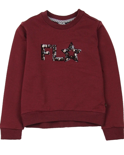 Dress Like Flo Logo Sweatshirt in Bordeaux