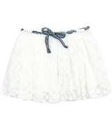 Dress Like Flo Drop Waist Skirt Bibi White