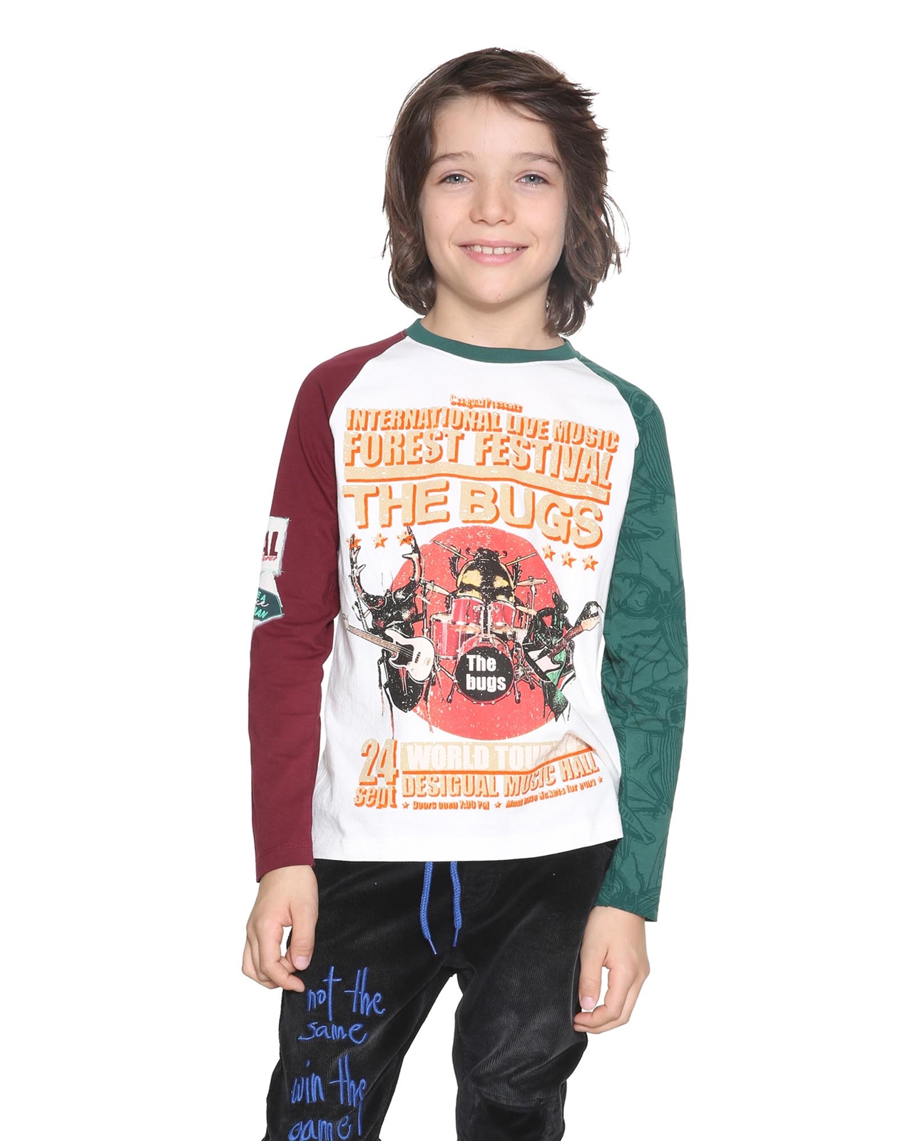 T-Shirt Garçon Kaporal 100% Coton Bio Roar - Navy - Taille 8 Ans - Coupe Regular