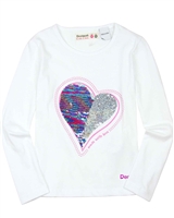 Desigual T-shirt Sequins in White