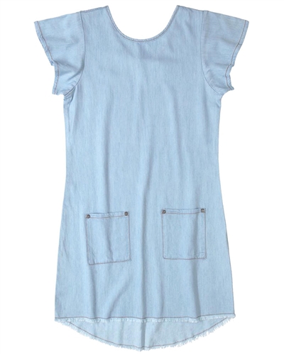 Gloss Junior Girls Chambray Dress