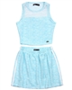 Gloss Junior Girls Jacquard Knit Sporty Top and Skirt Set
