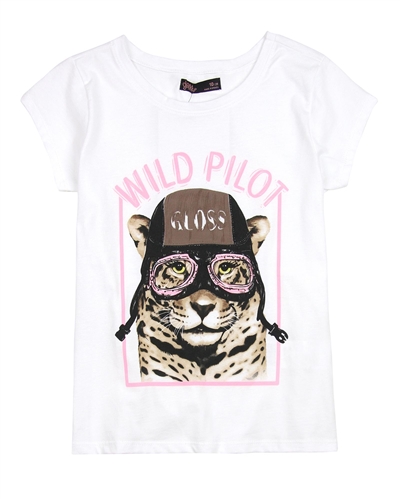 Gloss Junior Girls T-shirt with Pilot Print