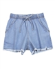 Gloss Junior Girls Denim Shorts with Frayed Hem