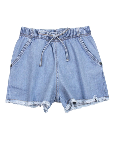 Gloss Junior Girls Denim Shorts with Frayed Hem