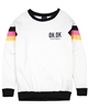 Gloss Junior Girls Sweatshirt with Contrast Colour Hems