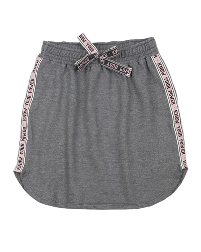 Gloss Junior Girls Sporty Terry Skirt in Grey