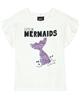 Gloss Girls T-shirt with Sequin Mermaid in White