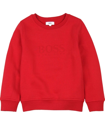 BOSS Boys Embroidered Logo Sweatshirt