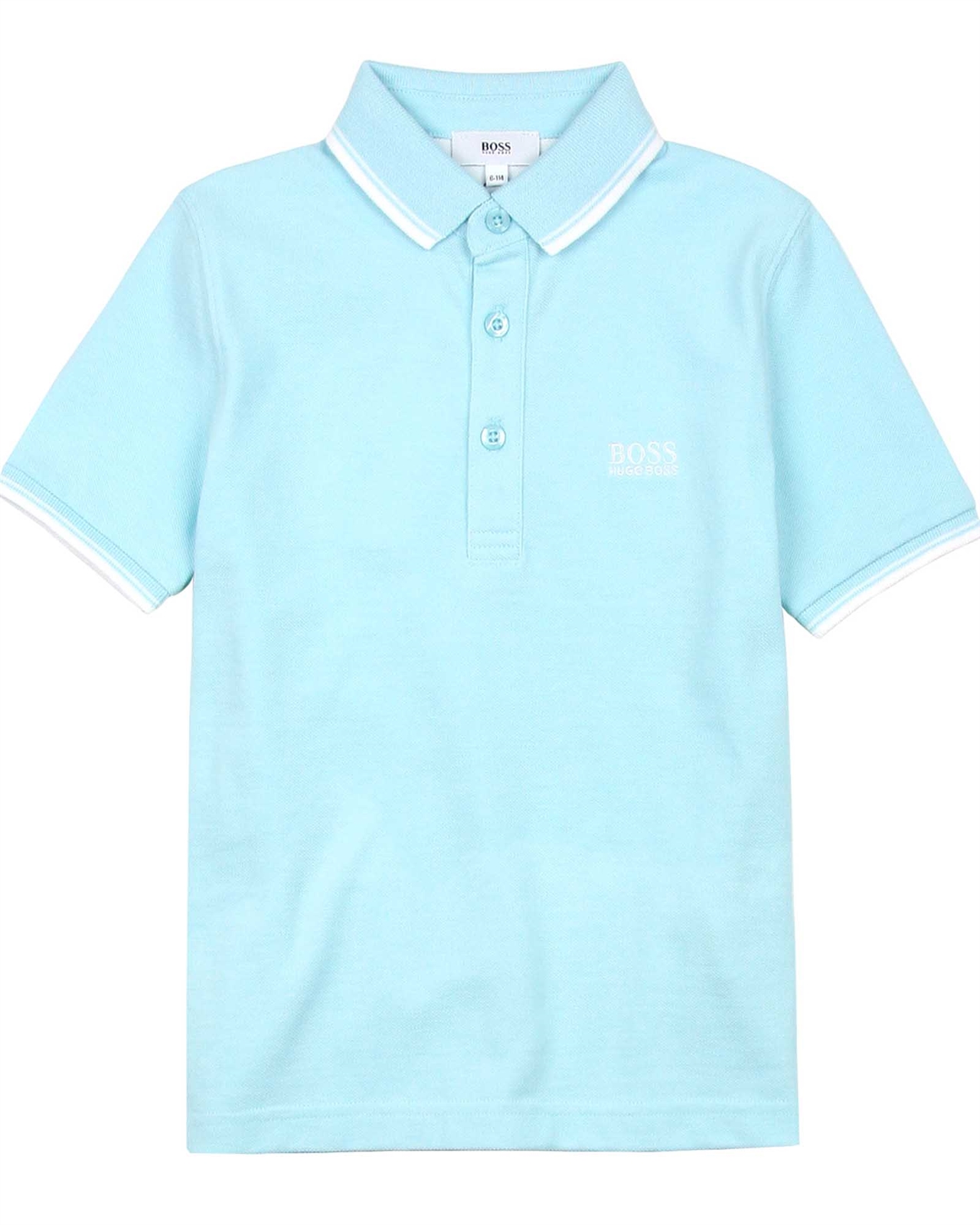 BOSS Boys Basic Polo Shirt in Light Blue - BOSS - BOSS Boys Clothes ...