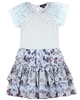 Imoga Dress Priya in Blue and Prairie Print