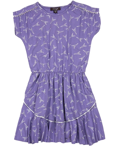 Imoga Jersey Dress Liana in Paris Print