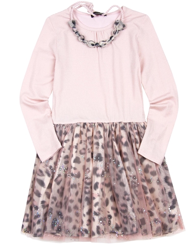 Imoga Dress with Necklace Samantha in Animal Print