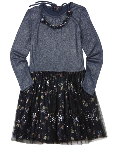 Imoga Dress with Necklace Samantha in Wildflower Print