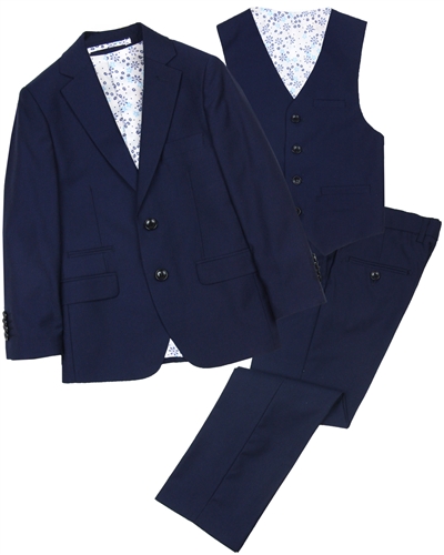 Isaac Mizrahi Boys' 3-piece Suit in Navy