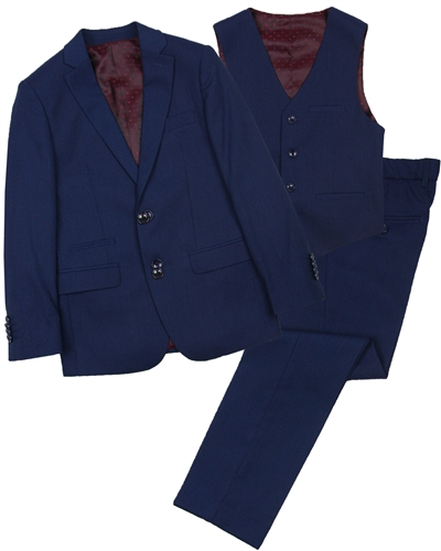 Isaac Mizrahi Boys' 3-piece Suit Set in Blue