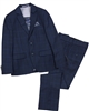 Isaac Mizrahi Boys' 3-piece Suit in Dark Blue Plaid