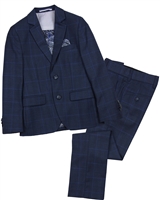 Isaac Mizrahi Big Boys' Slim Boys 2 Piece Cut Linen/Cotton Suit