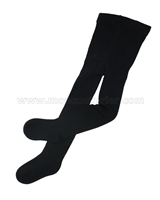 Jefferies Organic Cotton Seamless Tights Black