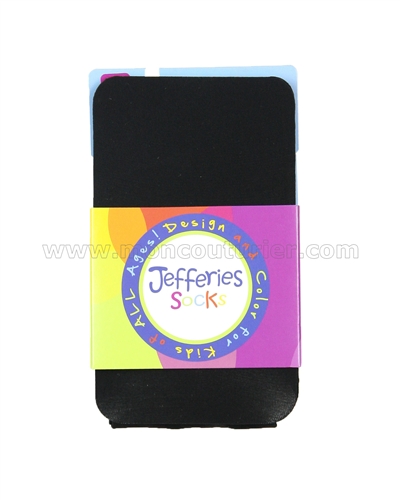 Jefferies Socks Smooth Microfiber Legs - Black