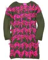 Kidz Art Sweater Dress with Shaggy Front