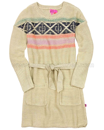 Kidz Art Knit Dress with Belt