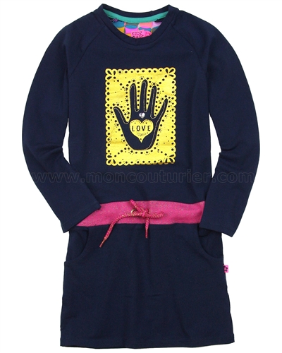 Kidz Art Jersey Dress with Drawstring Waist