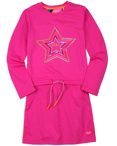 Kidz Art Jersey Dress with Star Applique