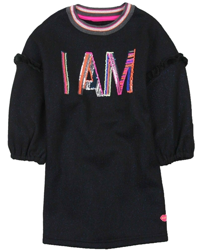 Kidz Art Sweatshirt Dress with Oversized Sleeves