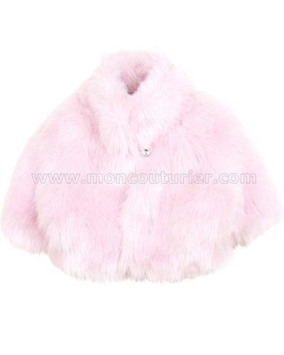 Biscotti Faux Fur Vest Pink